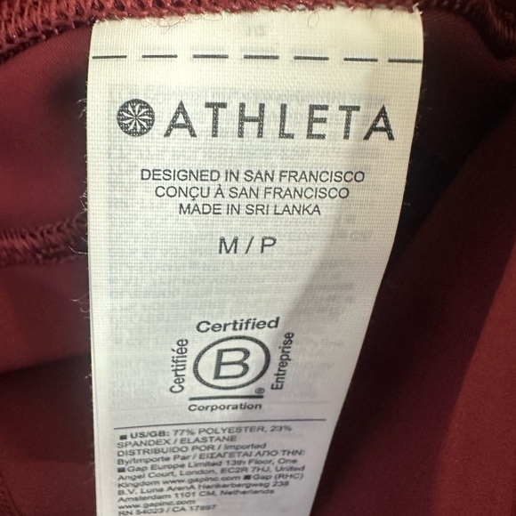 Athleta pacesetter crop leggings size medium petite NWT - Picture 5 of 5